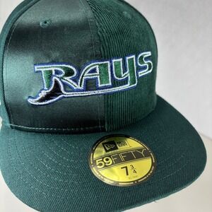 New‎ Era 59FIFTY Tampa Bay Rays 10 Seasons Fitted Hat Dark Green 7 3/4
